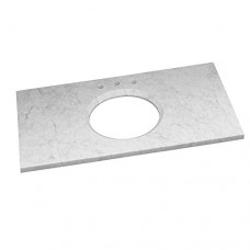 RonBow 301143-8-CW 43" x 22" Stone Top for Single Undermount Lavatory Sink with - B0071LHX7E